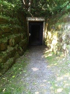 Eingang zum Silberstollen in Großerlach